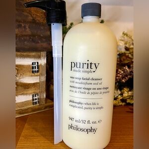 Philosophy Purity One-Step Facial Cleanser Super Size 32oz New/Sealed.